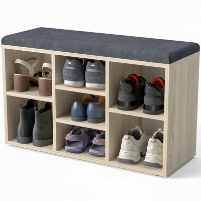 9 Pair Shoe Storage Bench