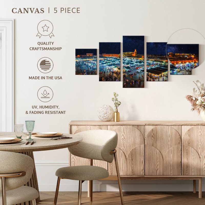 Marrakesh Morocco Skyline, 24" H x 55" W