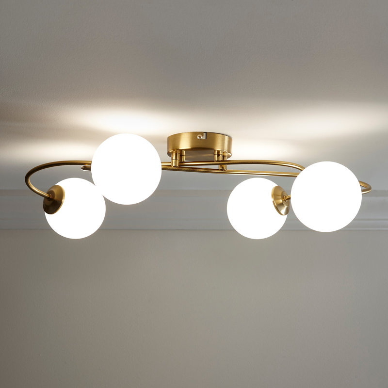 Neco Glass Semi Flush Mount