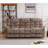 Edilmar 83.1'' Wide Contemporary and Overstuffed Manual Reclining Sofa with Wide Backrest-579577827
