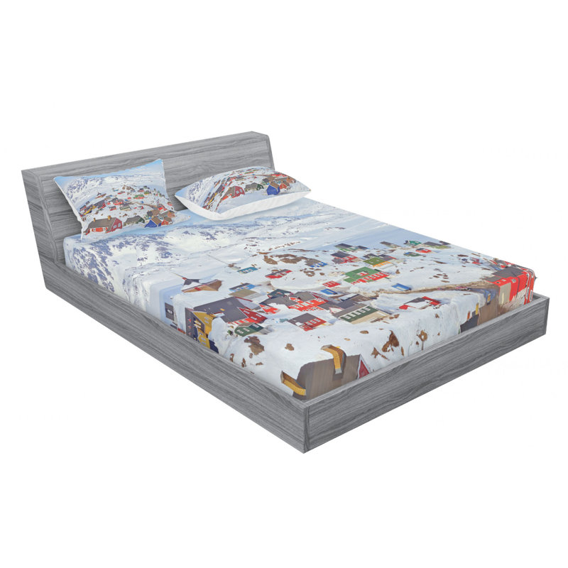 Microfiber Sheet Set, Queen Sheet Set with Fitted Sheet