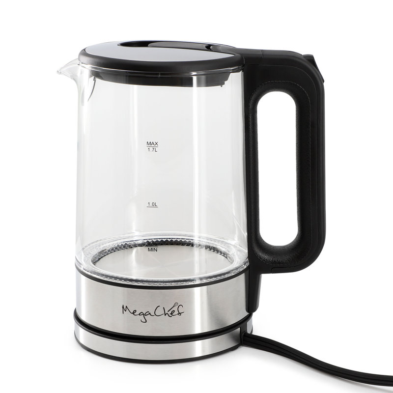 Bouilloire électrique en verre MegaChef 1,7 litre