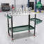 Table de soudage 36 po x 18 po avec roulettes, table de soudage avec plateau de rangement et panneau perforé