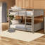 Lit superposé double au-dessus de double avec lit gigogne simple-1673405648