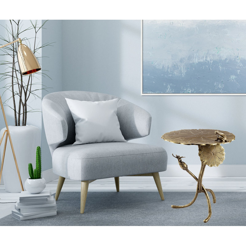 Table de bout grenouille et libellule