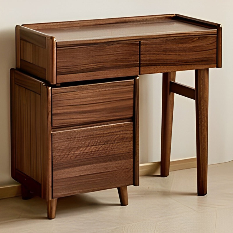 Commode en noyer noir de style minimaliste nordique