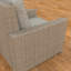 Chaise d'extérieur Henri avec coussins Sunbrella-1134823845