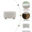 Fabric Round Ottoman With Wooden Legs, Modern Minimalist Ottoman