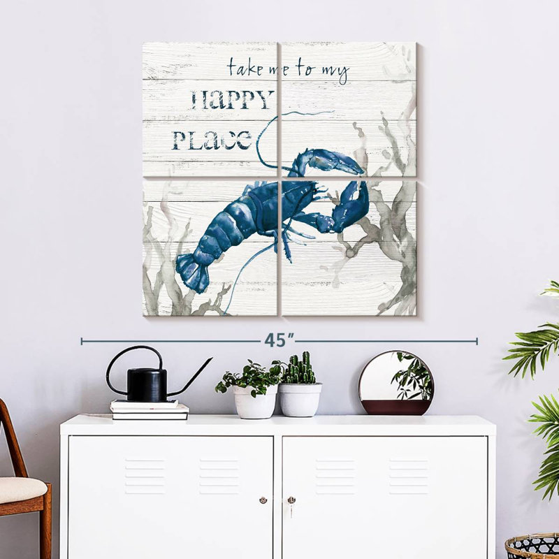 Homard Aletra Happy Place, H 32 po x l 32 po