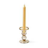Sterling Check Large Glass Candlestick