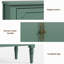 Armoire de rangement à 3 portes avec tablettes réglables et pieds tournés-595637160