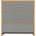Light Oak Veneer/Grey High Oak