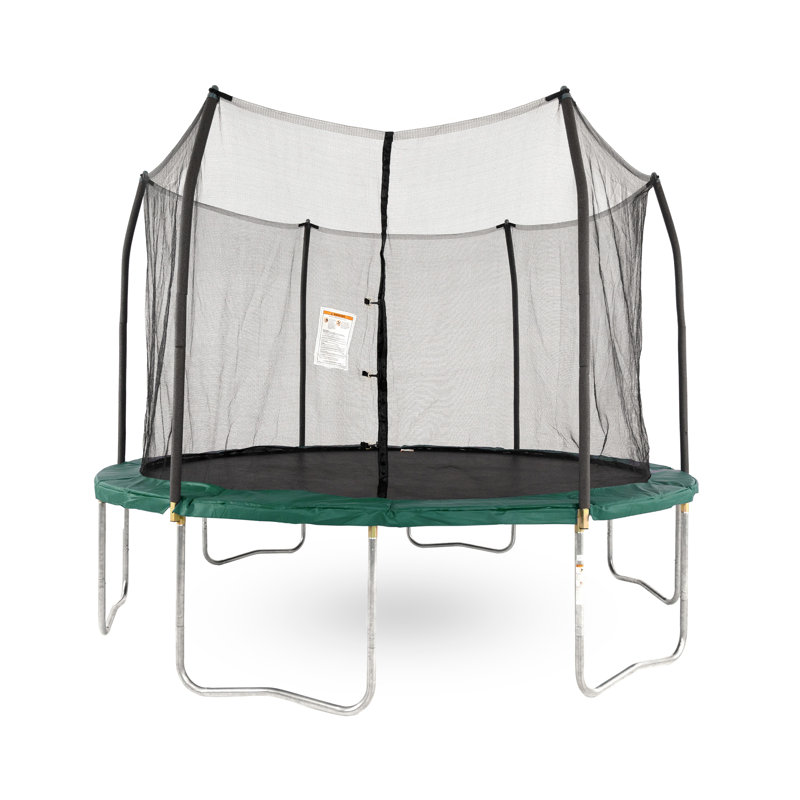 Skywalker Trampolines 12 Ft  Round Outdoor Trampoline with Safety Enclosure, Green