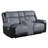 ALICIA GREY/BLACK CONSOLE RECLINING LOVESEAT