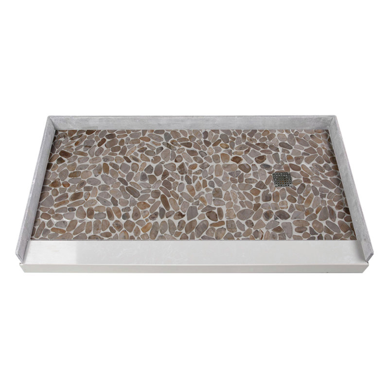 60'' W 32.25'' D Rectangular Single Shower Base, Right