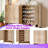 6-Tier Natural Wood Shoe Cabinet With Geometric Doors For Entryway & Living Room