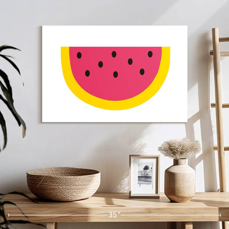 Yarlin Watermelon Slice II, 16" H x 24" W