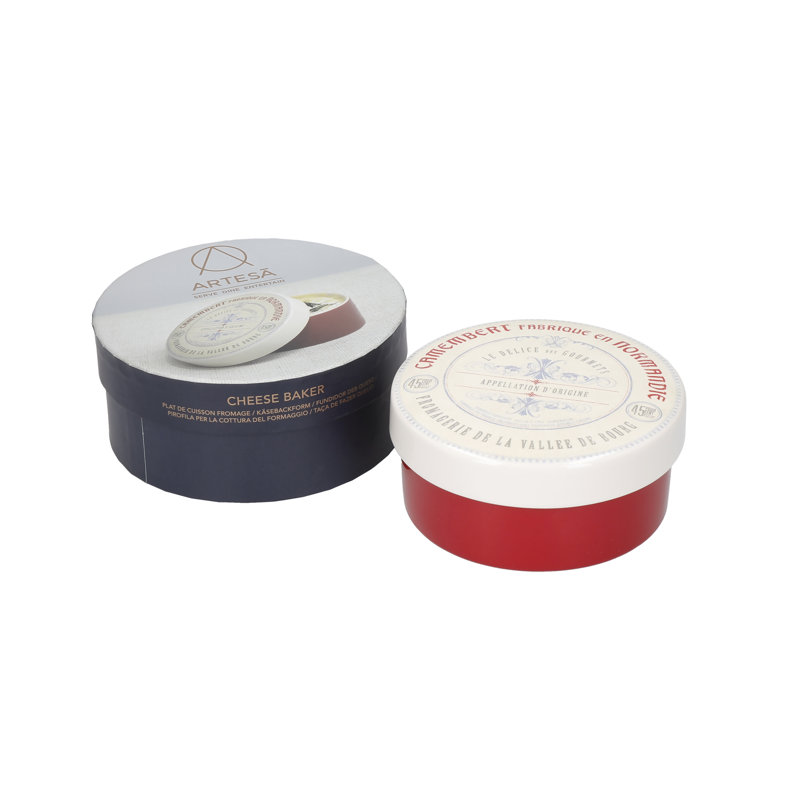 Artesa Gourmet Cheese Ceramic Round Gourmet Cheese Baker with Lid