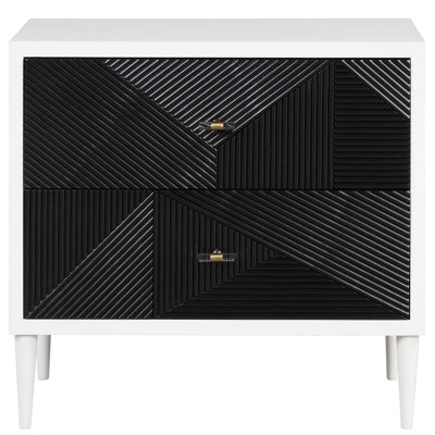 Accent Nightstand With 2 Drawers