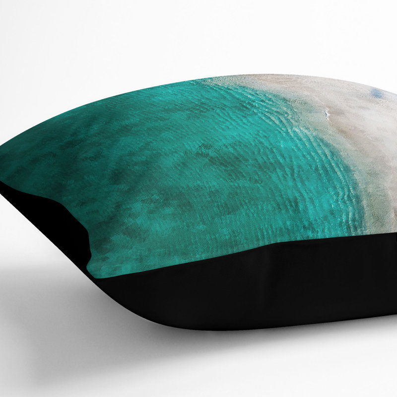 Square Cushion, 55cm H x 55cm W x 20cm D, Black