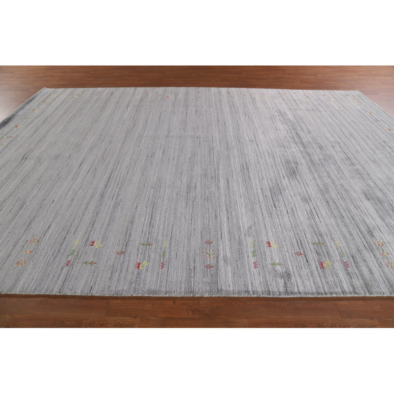 Tapis de salon fait à la main Gabbeh 9 x 12