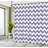 Chevron Shower Curtain with Hooks Included-44237930-94822028