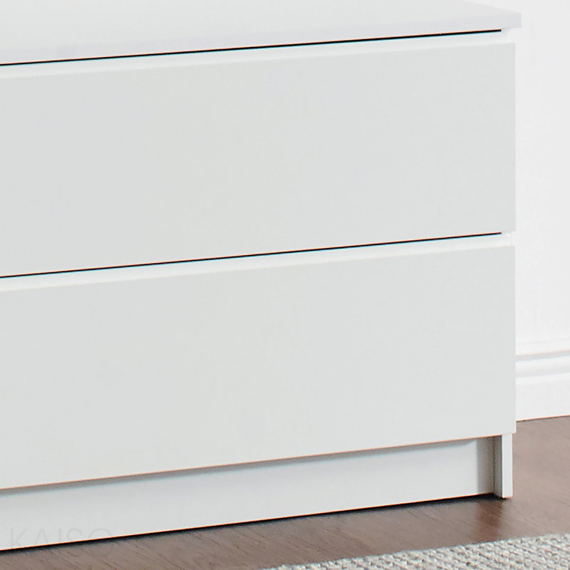Système de placard en bois blanc, Blanc