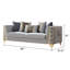 Ensemble de meubles de salon Aurelia Modern Glam avec garniture en acier inoxydable doré, sièges à ressorts ensachés et coussins décoratifs assortis-1420974028-1420974029