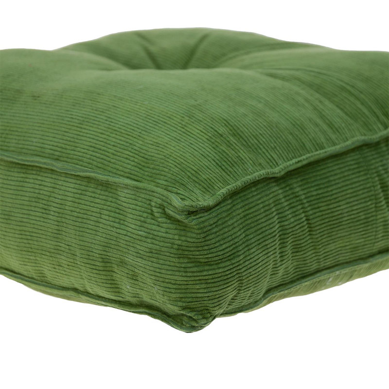Parkland Collection Alena Transitional Floor Pillow, Green