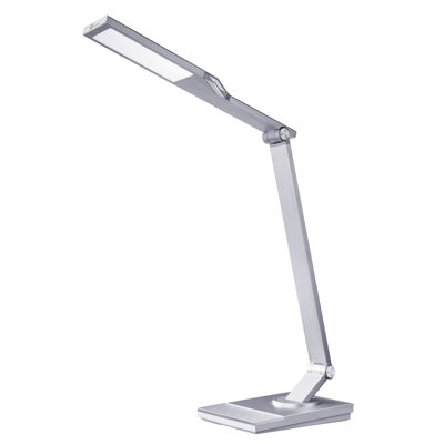 Lampe de bureau 17,2 po argent USB