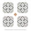 Riviera Octagon Garde Gris W/Taco 7-7/8 In. X 7-7/8 In. Porcelain Floor And Wall Tile-833188869