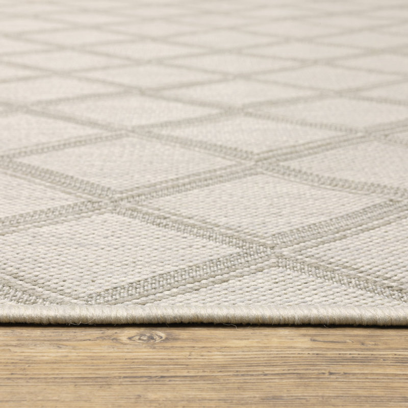 Tapis intérieur / extérieur Sechura, Tapis de couloir de 1 pi 10 po x 7 pi 3 po