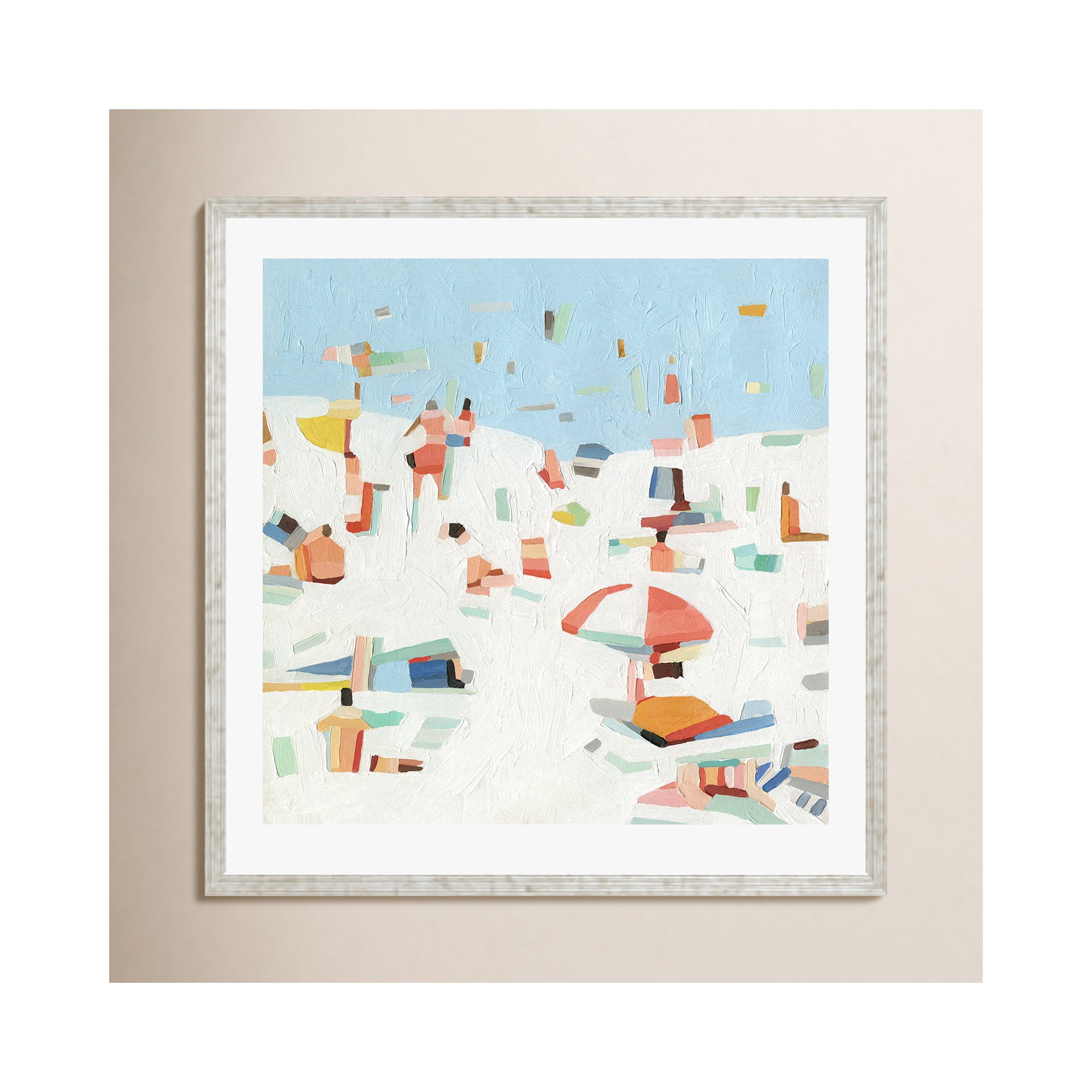Summer Confetti III by Emma Scarvey, Pattern Silver, 20"H x 20"W