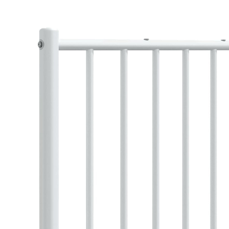 Demarrio vidaXL Durable Metal Headboard, Modern Style, Queen, White