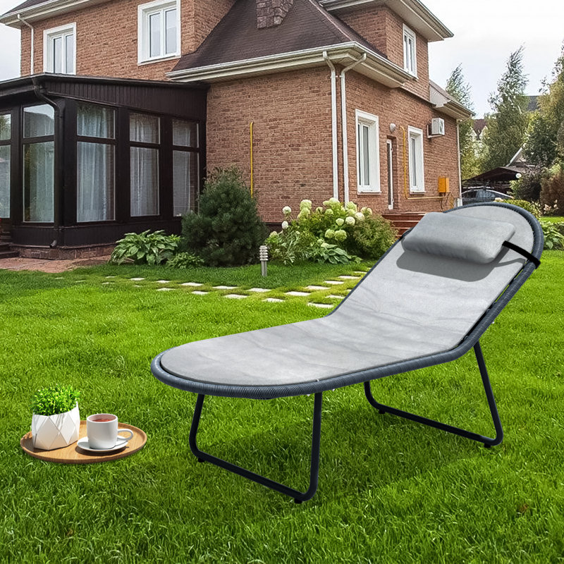 Outdoor Metal Chaise Lounge