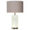 Lydia 22.83" Nickel/White Table Lamp