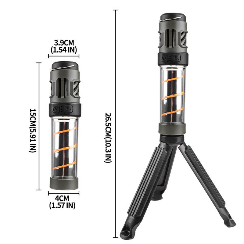 Repellent Camping Light with Tripod Super Bright High Lumens Modes Adjustable Rechargeable
