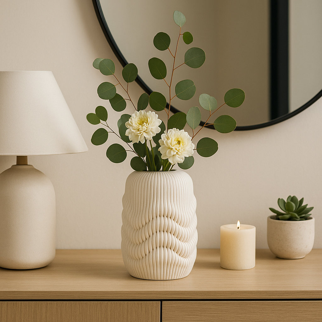 Alaina 14" Providence 3D Printed Vase, 12" H x 8" W x 8" D