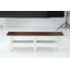 Meuble télé de 200 cm de long avec rangement ouvert, console multimédia de style ferme, meuble télé long pour salon