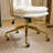 24" W Swivel Upholstered PU Office Chair-1376615208