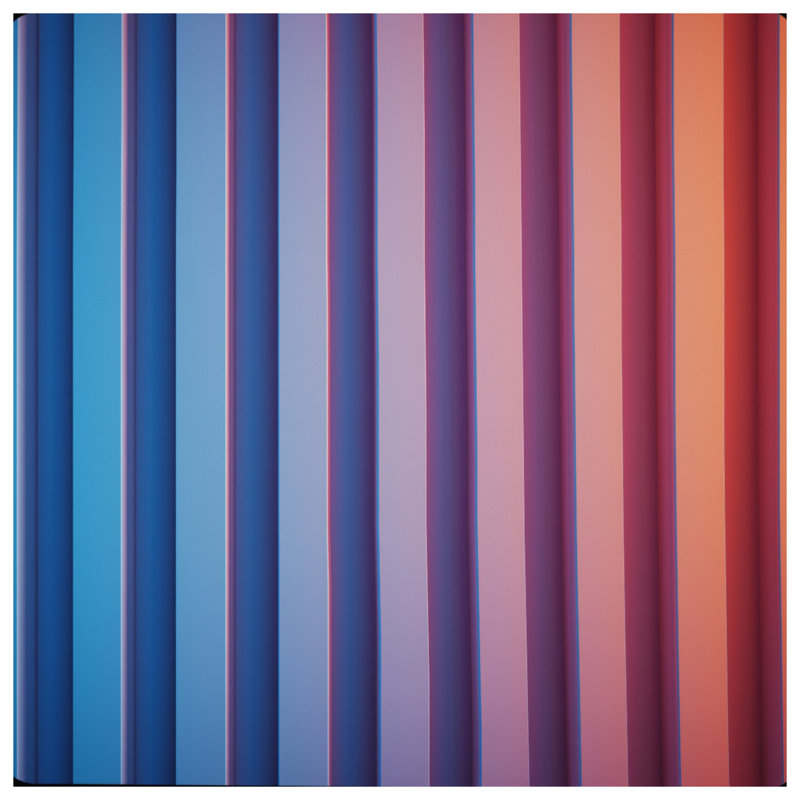Tapisserie murale rayures verticales bleues et roses - Décoration murale rayures, H 50 po x l 60 po avec 4 œillets