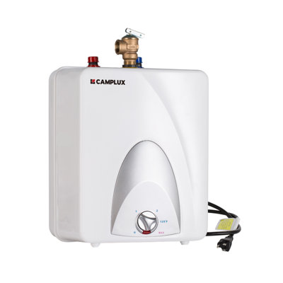 Chauffe-eau électrique CAMPLUX 1,44 kW, mini-réservoir de 2,5 gallons, 120 volts