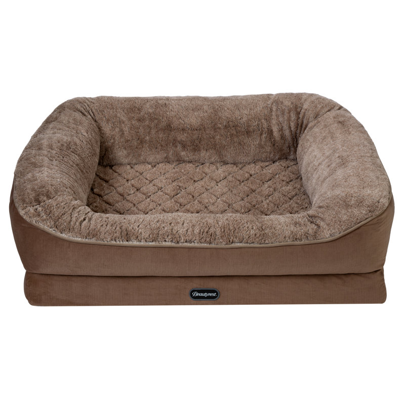 Lit pour animal de compagnie Beautyrest, Grand (l 42 po x P 34 po x H 11 po), Brun