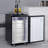 VEVOR 5.7 Cubic Feet Silver Dual Tap Freestanding Kegerator with Adjustable Temperature