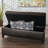 Hand- Faux Leather Storage Bench - 20.5" X 17.94" Brown 33-Pound Heavy Duty-1175061012