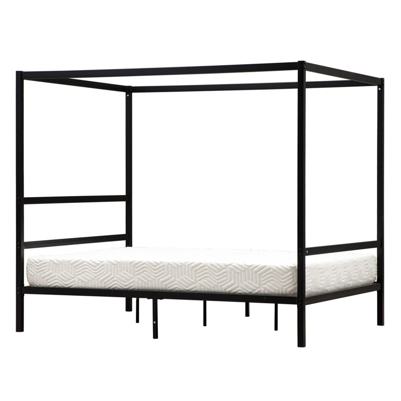 Reames 71'' Platform Bed, Black, King