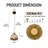 Glass Shell Height-Adjustable Pendant Light (E26 3-Color Bulb Included)