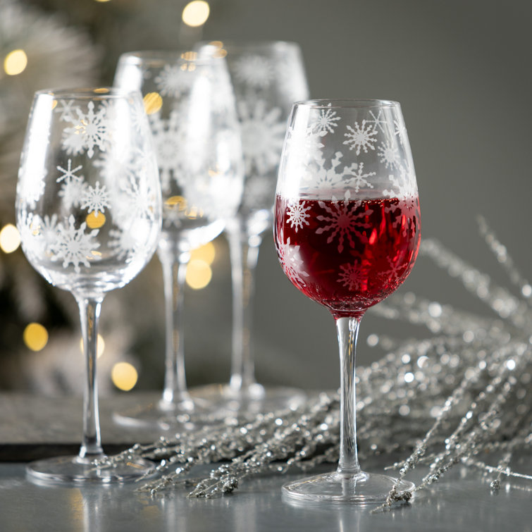 Holiday 4-Piece Wine Glass Set