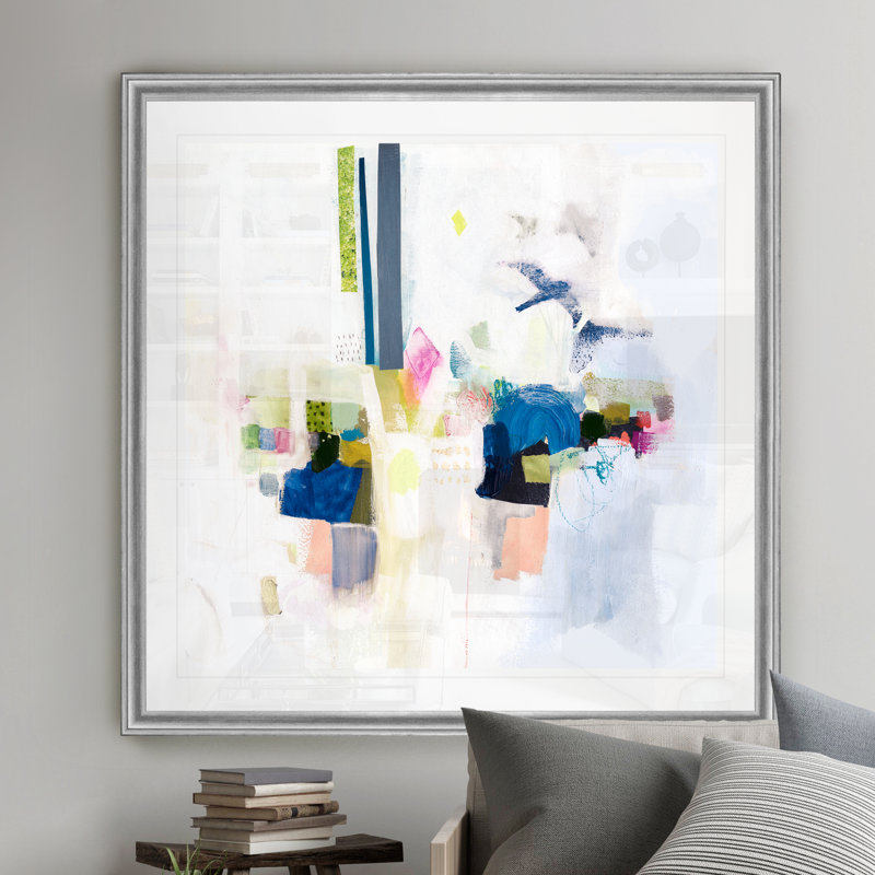 «Boardwalk Taffy I», reproduction d'art sur toile, Cadre argenté, H 17,5 po x l 17,5 po x P 1,5 po