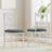 Gracie Oaks Solid Wood Bar Stools - Straight-Leg Farmhouse Stools with Upholstered Seats-1793800681